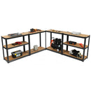 2 Pcs Storage Shelves Garage Shelving Units Tool Utility Shelves