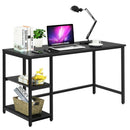 47 Inch Computer Desk Office Study Table Workstation Home with Adjustable Shelf Black