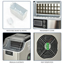 Portable Ice Maker with Scoop & Basket