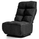 360-Degree Swivel Folding Floor Chair with 6 Adjustable Positions