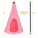 32 Inch Kids Nest Swing Chair Hanging Hammock Seat for Indoor Outdoor