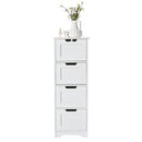 Free-Standing Side Storage Organizer with 4 Drawers