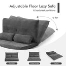 6-Position Adjustable Sleeper Lounge Couch with 2 Pillows