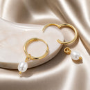 925 Sterling Silver Baroque Pearl Earrings for Women