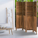 5.6 Ft Tall 4 Panel Folding Privacy Room Divider