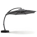 11 FT Cantilever Patio Umbrella with Base and 360° Rotation