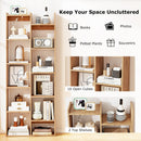 11-Tier Modern Book Organizer Bookcase with Anti-Tipping Kits