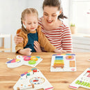 11-in-1 Dinosaur Activity Wall Busy Board Panels for Toddlers Education and Early Development