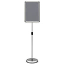 11x17 Adjustable Height Sign Holder Stand with Snap Frame