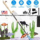Multifunctional Electric Aquarium Gravel Cleaner Kit Length Adjustable Automatic Fish Tank Vacuum Cleaner Change Water Wash Sand Filter Dirt Removal