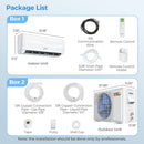 12000 BTU 17 SEER2 208-230V Mini Split Air Conditioner with Heat Pump