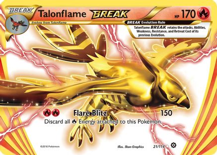 Talonflame BREAK 021/114 - XY  Steam Siege Holofoil