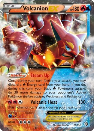 Volcanion EX 026/114 - XY  Steam Siege Holofoil