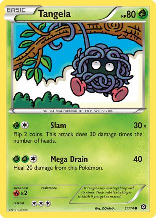 Tangela 001/114 - XY  Steam Siege