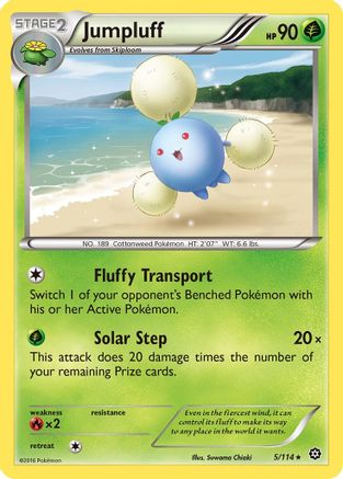 Jumpluff 005/114 - XY  Steam Siege Reverse Holofoil