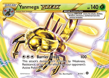 Yanmega BREAK 008/114 - XY  Steam Siege Holofoil