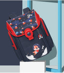 Primary School Students Backpack With Magnetic Buckle And Ridge Protection