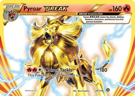 Pyroar BREAK 024/114 - XY  Steam Siege Holofoil