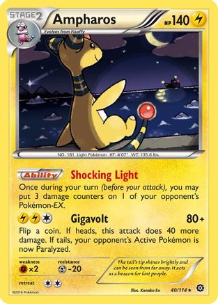 Ampharos 040/114 - XY  Steam Siege Holofoil