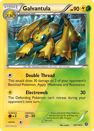 Galvantula 042/114 - XY  Steam Siege Reverse Holofoil