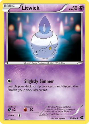 Litwick 048/114 - XY  Steam Siege Reverse Holofoil