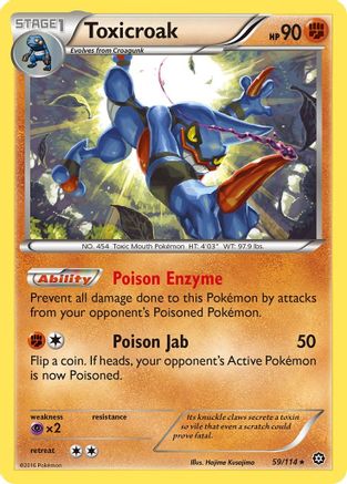 Toxicroak 059/114 - XY  Steam Siege