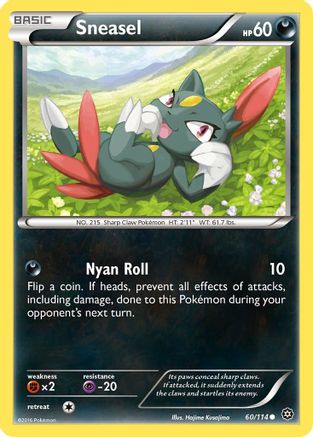 Sneasel 060/114 - XY  Steam Siege Reverse Holofoil