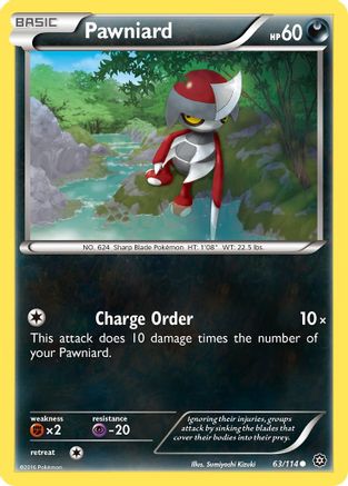 Pawniard 063/114 - XY  Steam Siege Reverse Holofoil