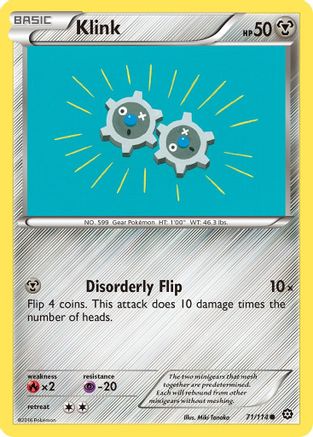 Klink 071/114 - XY  Steam Siege Reverse Holofoil
