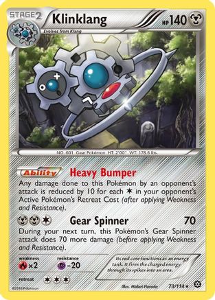 Klinklang 073/114 - XY  Steam Siege Holofoil