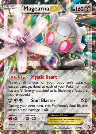 Magearna EX 075/114 - XY  Steam Siege Holofoil