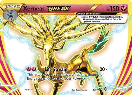 Xerneas BREAK 082/114 - XY  Steam Siege Holofoil