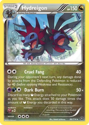 Hydreigon 086/114 - XY  Steam Siege Reverse Holofoil