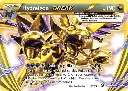 Hydreigon BREAK 087/114 - XY  Steam Siege Holofoil