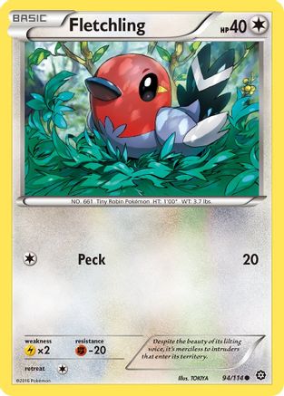 Fletchling 094/114 - XY  Steam Siege