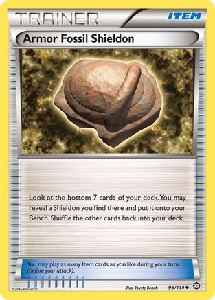 Armor Fossil Shieldon 098/114 - XY  Steam Siege