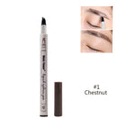 Waterproof Four-Claw Eyebrow Pen - Natural Eyebrow Tint Fork Tip Pencil