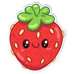 Squishable Strawberry Sticker