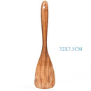 Teak Wood Cooking Utensil Set Kitchen Tools
