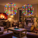 RGB LED Christmas Sphere Lights 2-Pack with Remote Control