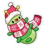 Squishable Festive Caterpillar Sticker