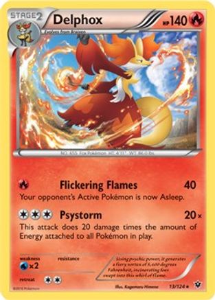 Delphox (XY Fates Collide) 013/124 - Deck Exclusives