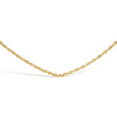 Men's Solid 10K Yellow Gold 3.2mm Light Rope Chain Necklace