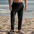 Men's Drawstring Cotton Linen Trousers