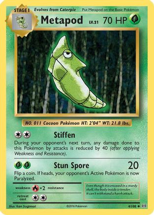 Metapod 004/108 - XY  Evolutions