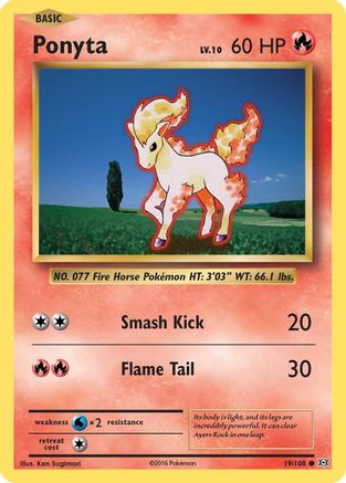 Ponyta 019/108 - XY  Evolutions