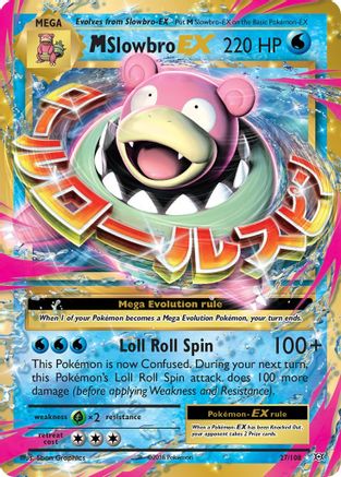M Slowbro EX 027/108 - XY  Evolutions Holofoil