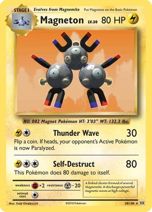 Magneton 038/108 - XY  Evolutions Reverse Holofoil