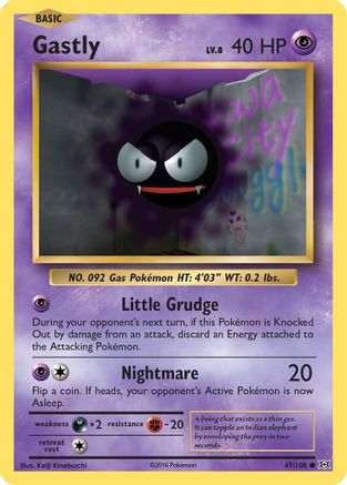 Gastly 047/108 - XY  Evolutions