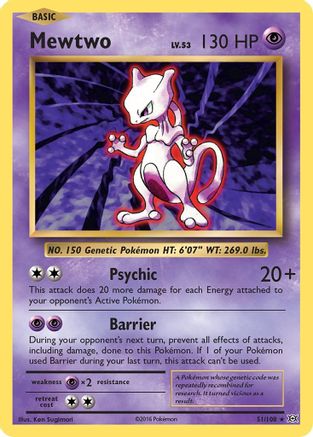 Mewtwo 051/108 - XY  Evolutions